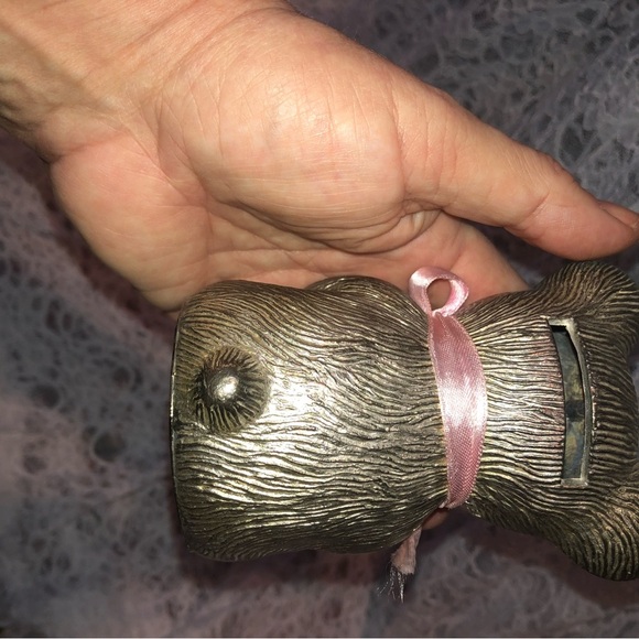 Vintage Godinger Silver Art Co. 1970’s Silver Plated Bear & Baby Bear Bank. - Picture 5 of 7